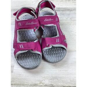 Eddie Bauer Kelsey Youth Sport Sandals Pink Adjustable Straps Shoes Girls Sz 13